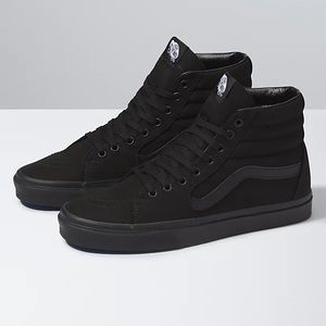 Vans Canvas Sk8-Hi - Black on Black